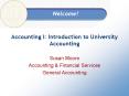 Accounting I: Introduction to University Accounting