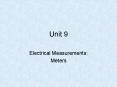 Electrical Measurements: