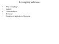 Resampling techniques