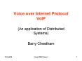 Voice over Internet Protocol VoIP
