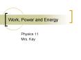 Work, Power and Energy