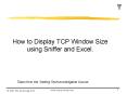 How to Display TCP Window Size using Sniffer and Excel'
