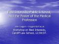 Best Interests, Public Interest, and the Power of the Medical Profession