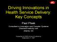Driving Innovations in Health Service Delivery: Key Concepts