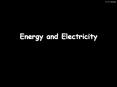 Energy and Electricity