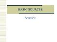 BASIC SOURCES