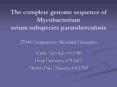The complete genome sequence of Mycobacterium avium subspecies paratuberculosis 27644 Comparative Mi