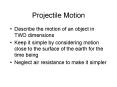 Projectile Motion