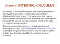 Chapter 5: INTEGRAL CALCULUS
