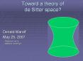 Toward a theory of de Sitter space?