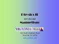 Physics II PHY 202222 Magnetism
