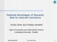 Potential Advantages of Semantic Web for Internet Commerce