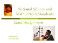 National Science and Mathematics Standards
