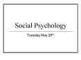 Tuesday May 29th