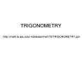 TRIGONOMETRY