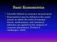 Basic Econometrics