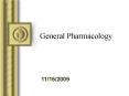 General Pharmacology
