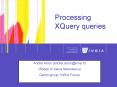 Processing XQuery queries