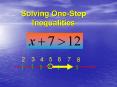 Solving OneStep Inequalities