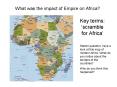 What was the impact of Empire on Africa