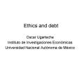 Ethics and debt