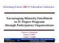 Encouraging Minority Enrollment in IT Degree Programs through Participatory Organizations