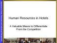Human Resources in Hotels