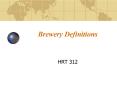 Brewery Definitions