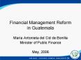 Financial Management Reform in Guatemala