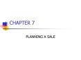 PLANNING A SALE