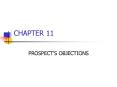 PROSPECTS OBJECTIONS