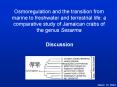 Osmoregulation and the transition from marine to freshwater and terrestrial life: a comparative stud
