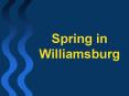 Spring in Williamsburg