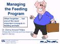 Managing the Feeding Program