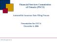 Financial Services Commission of Ontario FSCO