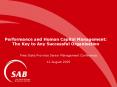 Performance and Human Capital Management: The Key to Any Successful Organisation