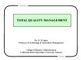 TOTAL QUALITY MANAGEMENT
