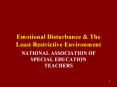 Emotional Disturbance