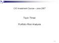 CIO Investment Course 