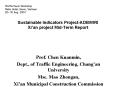 Sustainable Indicators ProjectADBWRI Xian project MidTerm Report