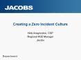 Creating a Zero Incident Culture