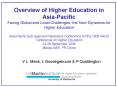 Overview of Higher Education in AsiaPacific Facing Global and Local Challenges: the New Dynamics for