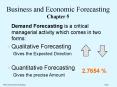 Business and Economic Forecasting Chapter 5