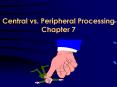 Central vs' Peripheral Processing Chapter 7