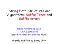 String Data Structures and Algorithms: Suffix Trees and Suffix Arrays