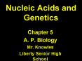 Nucleic Acids and Genetics