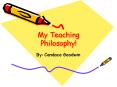 My Teaching Philosophy