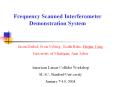 Frequency Scanned Interferometer Demonstration System