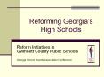 Reforming Georgia
