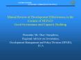 Mutual Review of Development Effectiveness in the Context of NEPAD: Good Governance and Capacity Bui